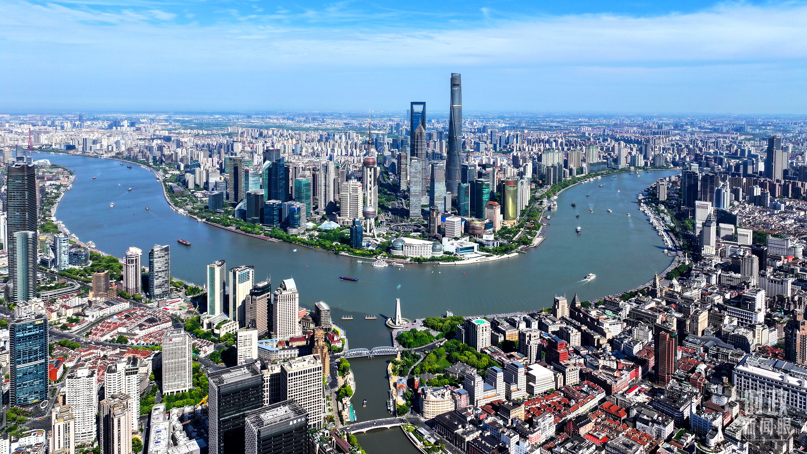 △ 上海外滩。4月30日,部分省区市“十五五”时期经济社会发展座谈会在上海召开。(总台央视记者范凯拍摄)